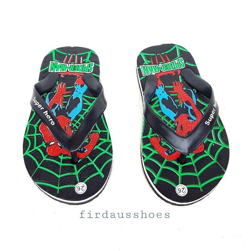 Sandal Jepit Anak MOTIF SPIDERMAN SIZE26-35