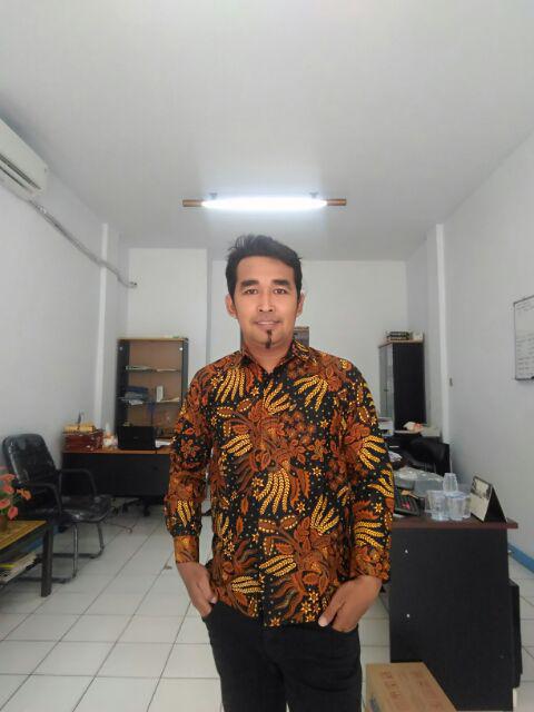 Bswart Batik Hrb026 Kenongo Hem Pendek Padi Pekalongan M L Xl Batik Pria Murah Modern Grosir