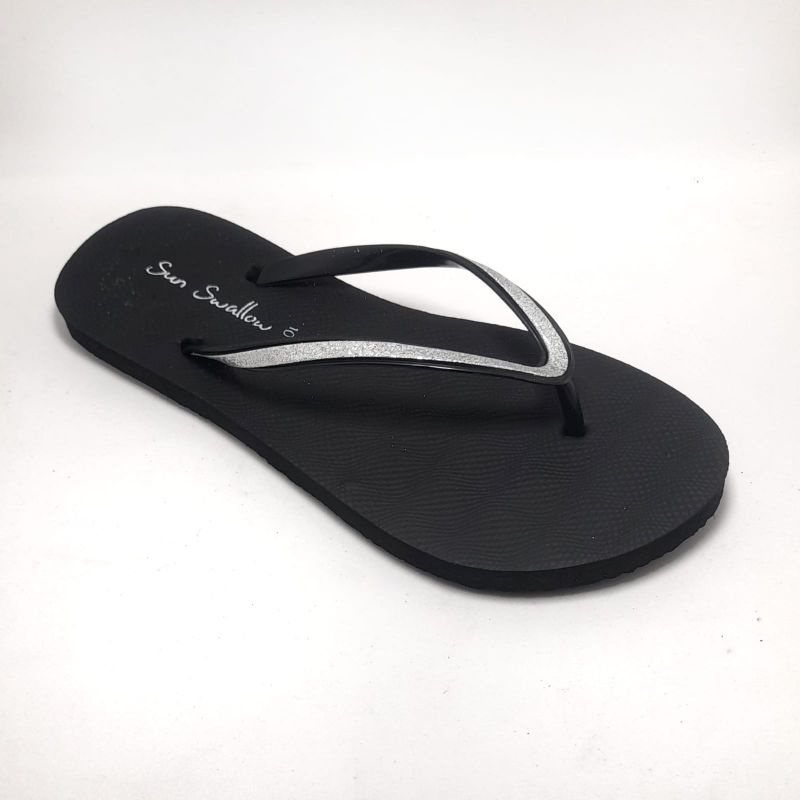 sendal jepit wanita sun swallow crystal flip flop 9.5 - 10.5