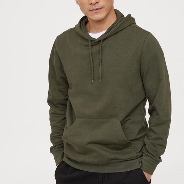 jaket hoodie h&m pria