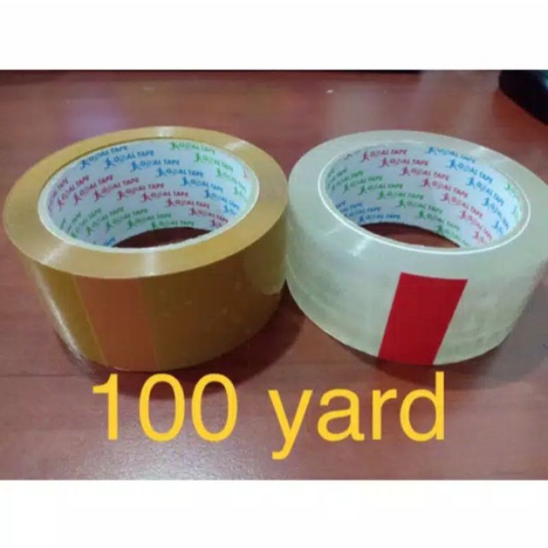 

lakban 2 inch 100 yard tebal lem 23micron
