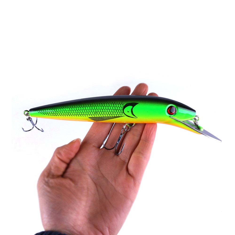 Hengjia 5pcs 19.7cm/45g Minnow Umpan Pancing Ikan Swimbait Fishing Lure metal tongue Sinking Bait