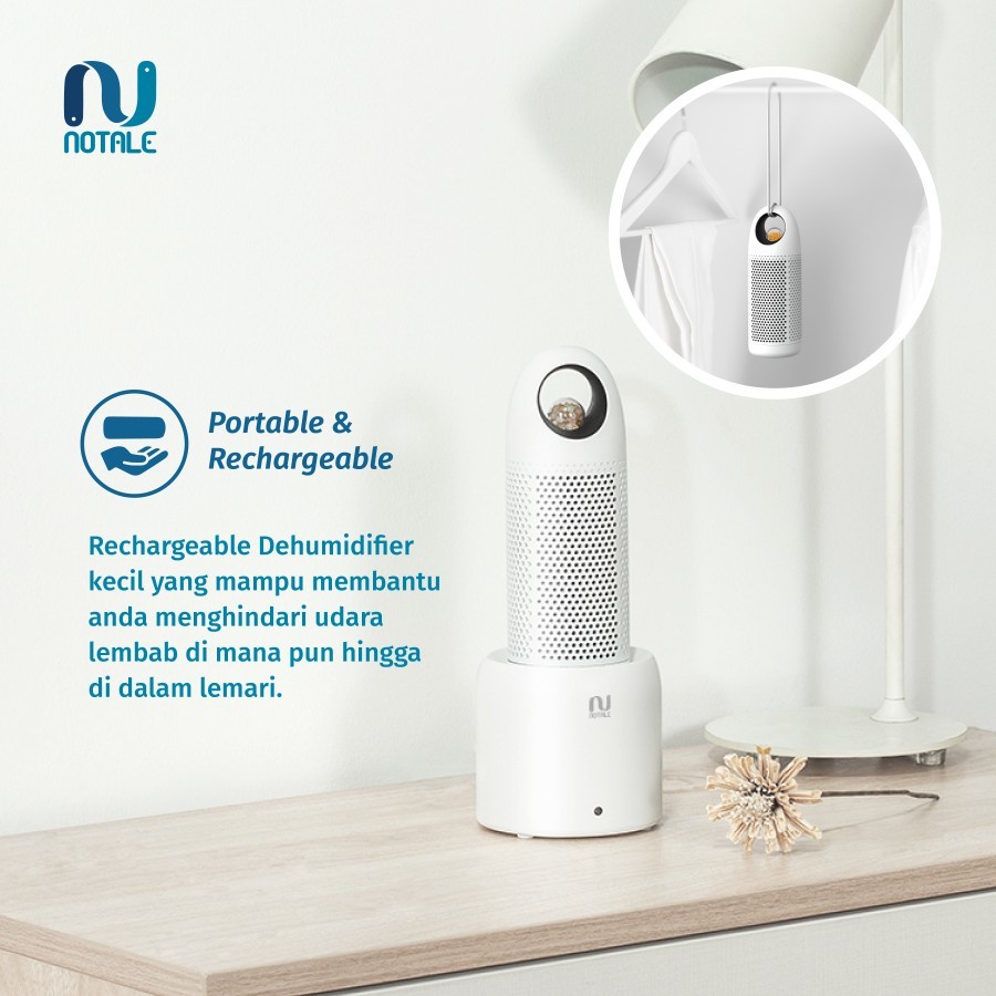 Notale Dehumidifier Portable Dryer With Heating Base - Garansi Resmi