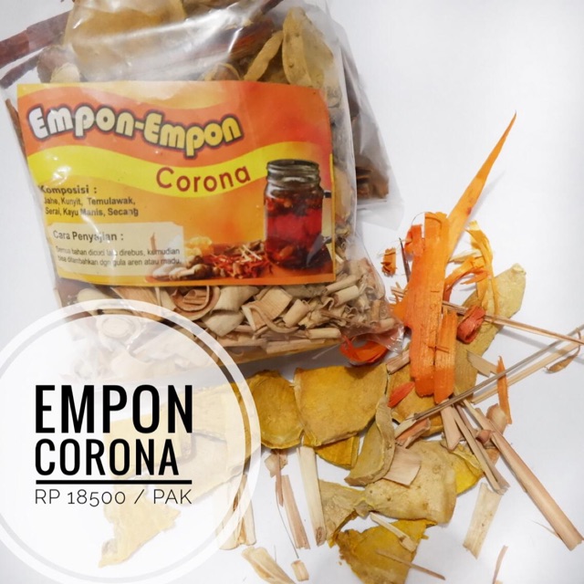 

Empon corona ( tanpa gula batu dan jahe )