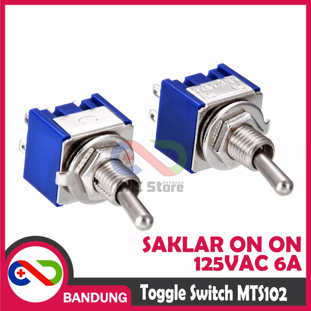 TOGGLE SWITCH MTS-102 125V/3A 250V SAKLAR ON ON 3 KAKI