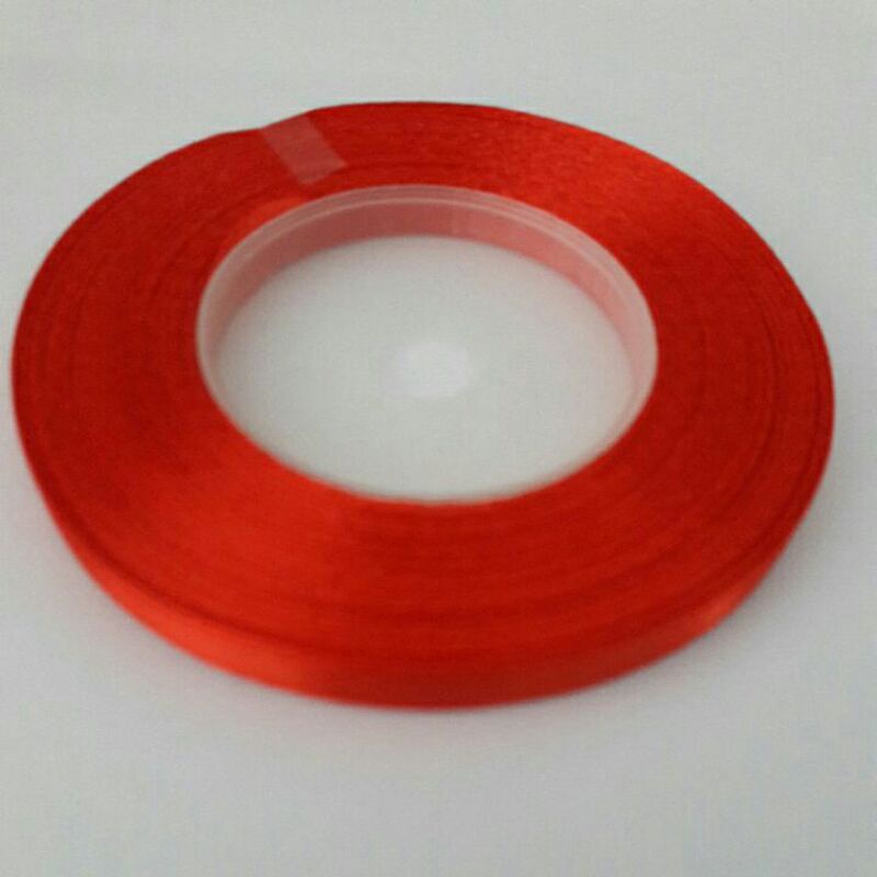 

Pita merah polos satin 1/4 inch / untuk imlek / sangjit
