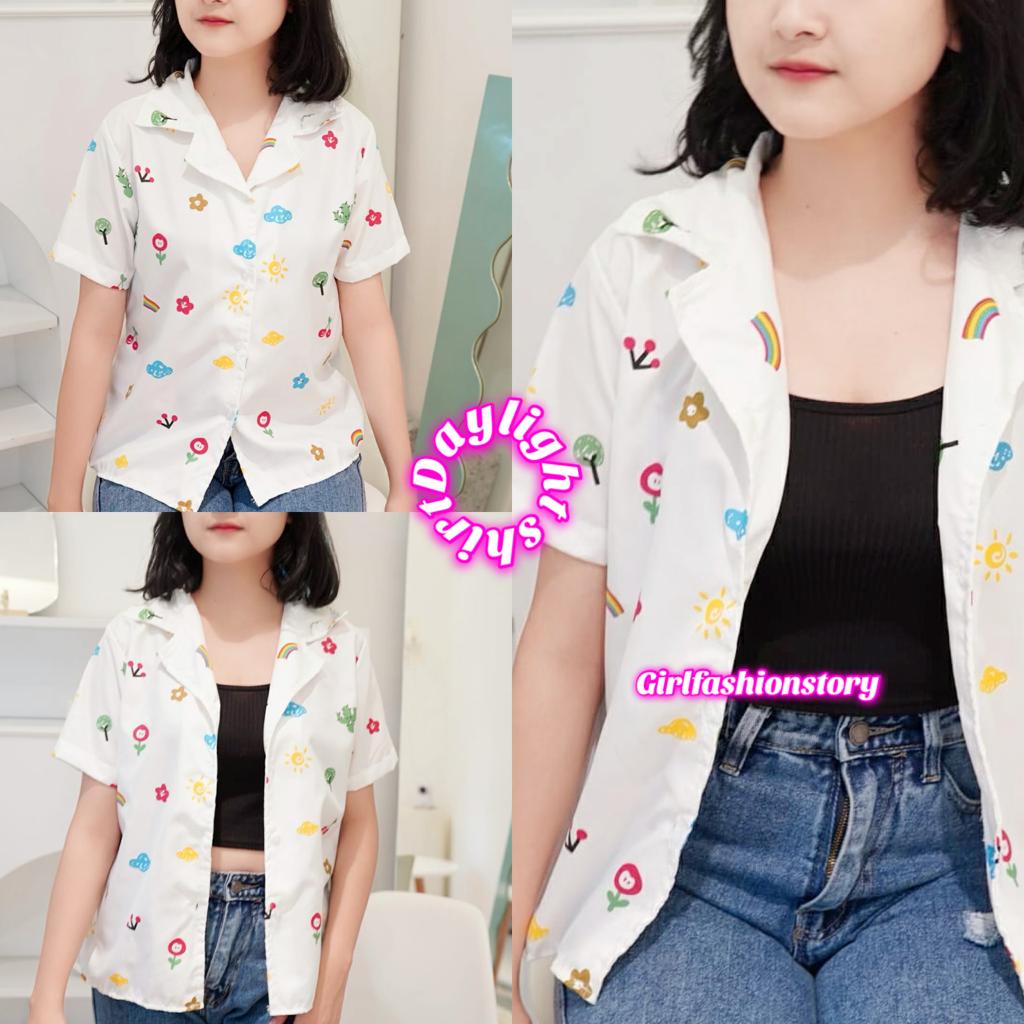 BEFAST - ZFS OOTD kemeja DANIA / DAYLIGHT CUTE SHIRT / Kemeja Wanita Keluaran Terbaru / Pakaian Wanita Kekinian 2022 / Kemeja Bisa Di Jadikan Outer / Fashion Wanita Trendy / Kemeja Wanita Casual / Outfit Selebgram Terlaris / Termurah