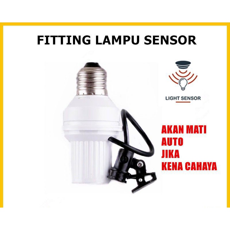 fitting sensor cahaya otomatis