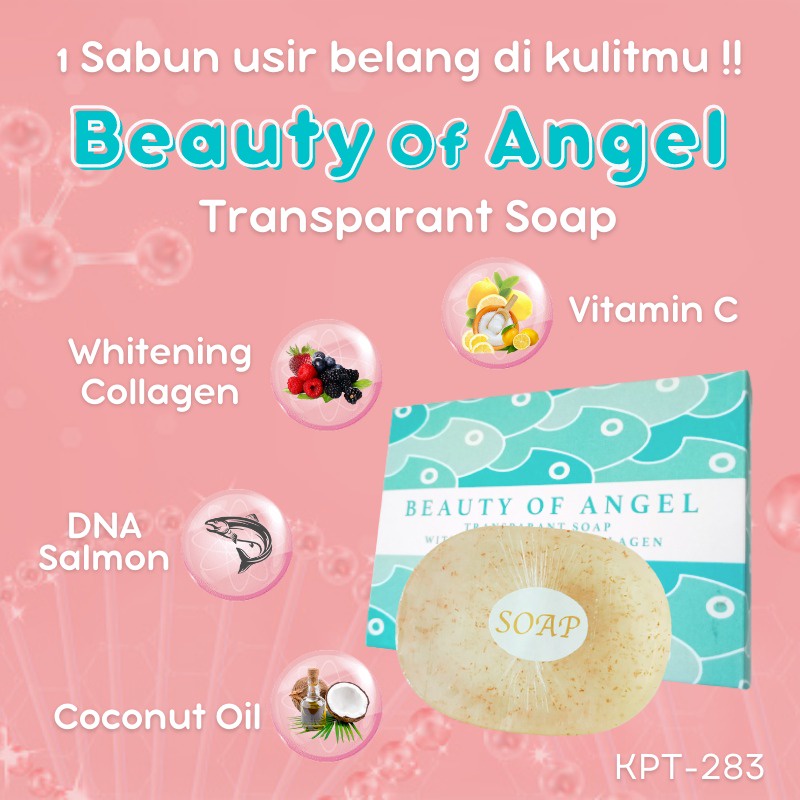 BEAUTY OF ANGEL Sabun Pemutih Pencerah Kulit Wajah &amp; Tubuh Facial And Body Soap BPOM