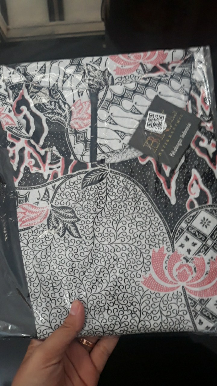 Tey-17 Batik Wanita Asj Sa Hrb026 Kenongo Kemeja Tosca Pendek