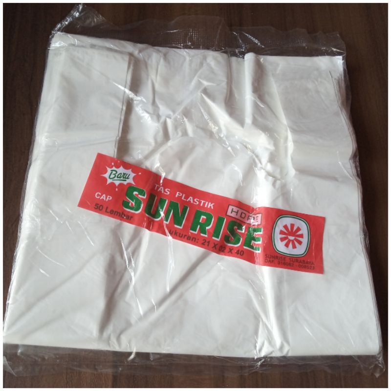 kantong plastik kresek besar 21 x 02 x 40 tas plastik putih
