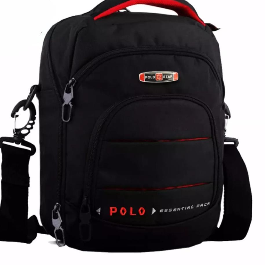 ✽ POLO Tas Selempang Pria Model 39121 Tas Tablet 10 Inchi Tas Outdoor Bahan Nilon Waterproof ➹