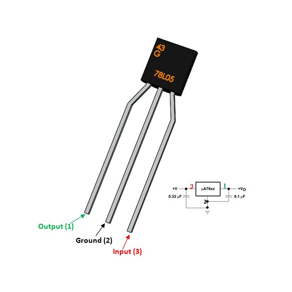 Regulator 5V 100mA 0.1A WS78L05 L78L05 78L05 7805 TO92 ic Voltage