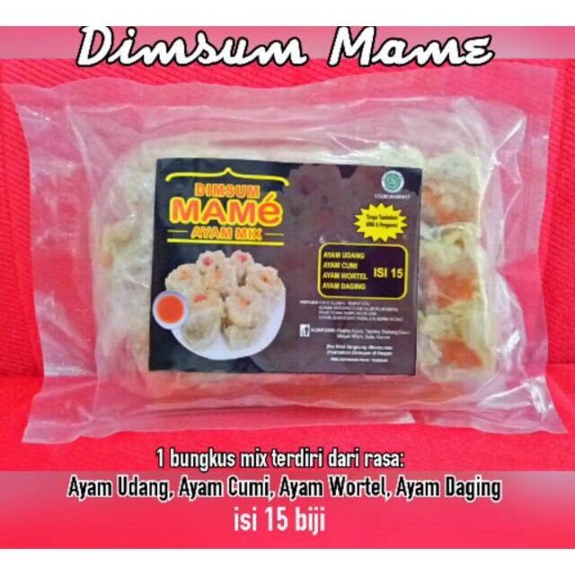 

Dimsum mame isi 15 mix rasa