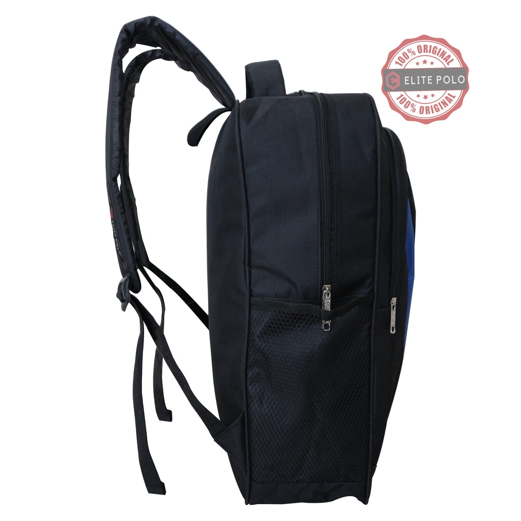 Tas Elite Polo Model Kekinian Backpack Gendong Cowok SD SMP Keren Bagus Ransel Laki-Laki Awet Murah