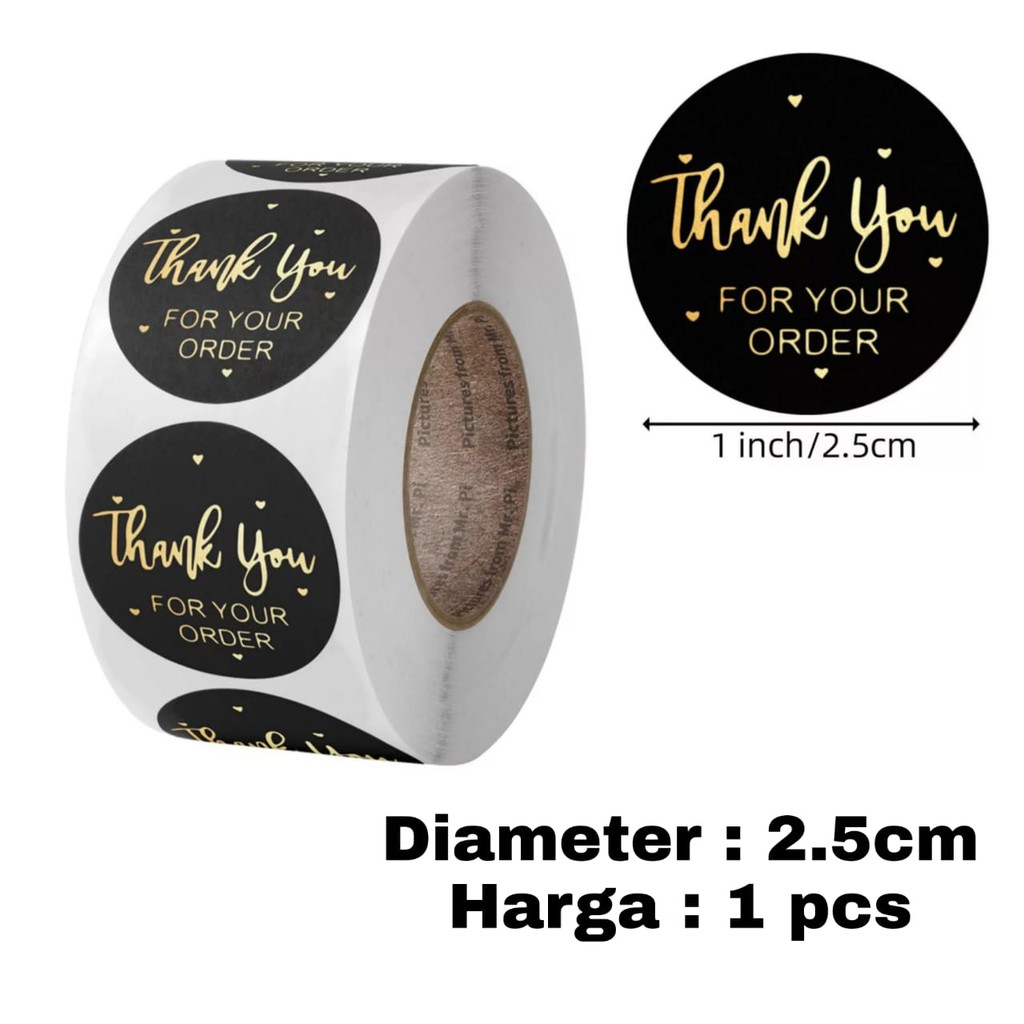 

(ST14) Sticker Thank You For Your Order/Stiker Segel