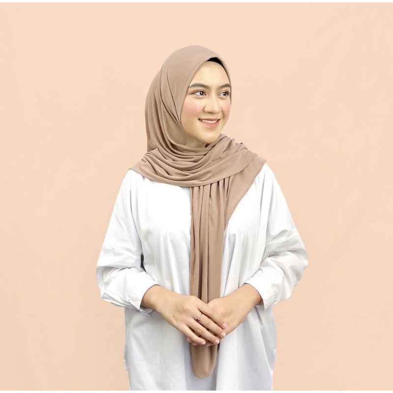 Jilbab / Hijab Segitiga Instan Jersey / Hijab Jersey premium / kerudung Segi tiga segi3 3