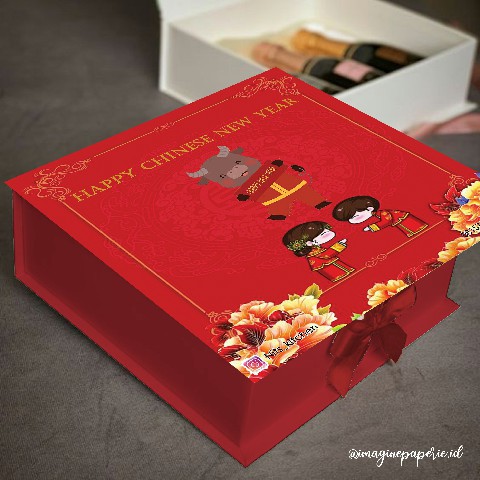 

Box Hampers Imlek custom / Box Cny custom murah