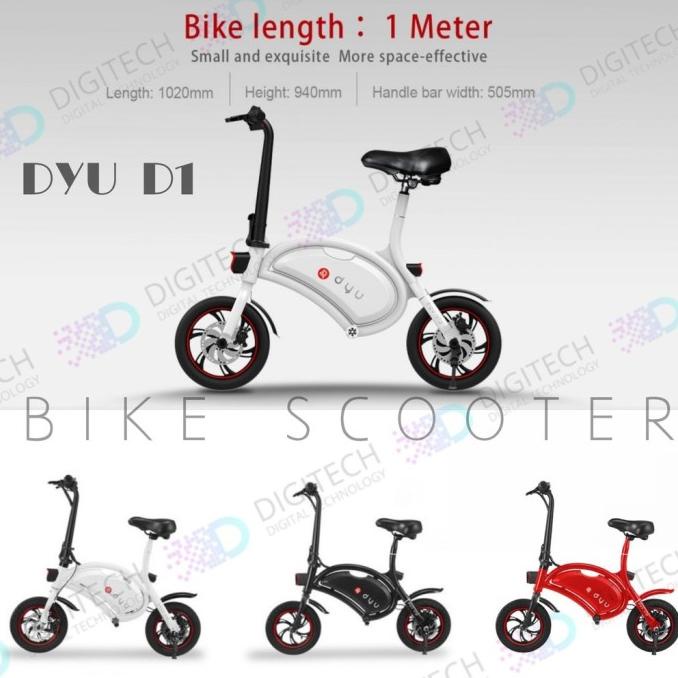 SEPEDA SKUTER LISTRIK DYU D1 SEATED SCOOTER BIKE SDF6V15DF