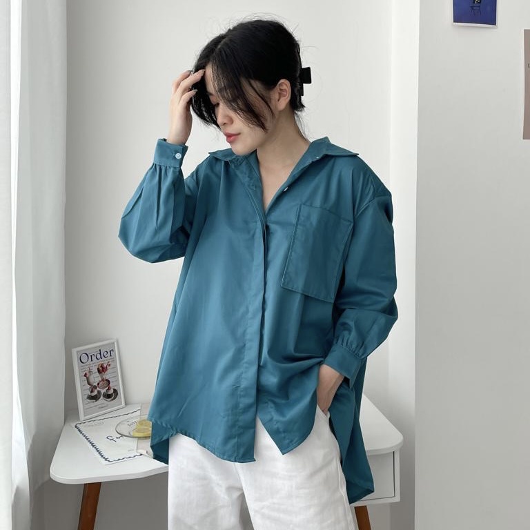 SIVALI Serin Shirt - Kemeja Oversize Wanita | Kemeja Kerja Formal Bahan Premium