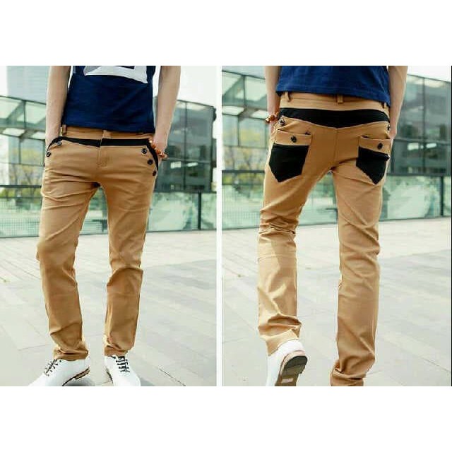 Celana Pria RIYOKE SMLX - CELANA PANJANG PRIA COWOK KOREA STYLE CASUAL TERBARU
