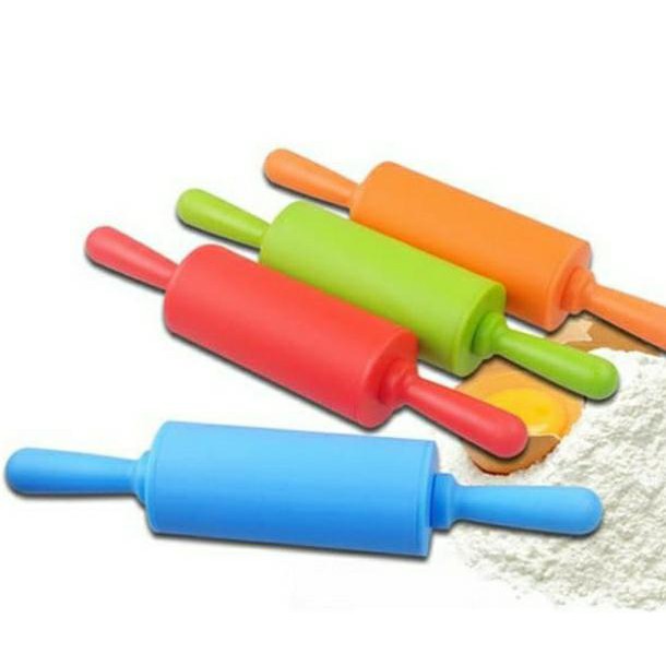 Rolling Pin Bahan Plastik Anti Lengket Alat Penggiling Tipis Adonan ukuran 22cm