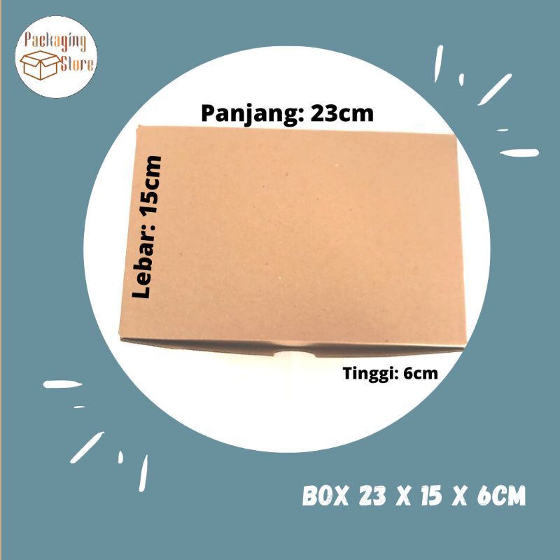 

[Min 3pcs] BOX HAMPERS 23 X 15 X 6 CM / BOX HAMPERS 23X15 / BOX KRAFT MURAH