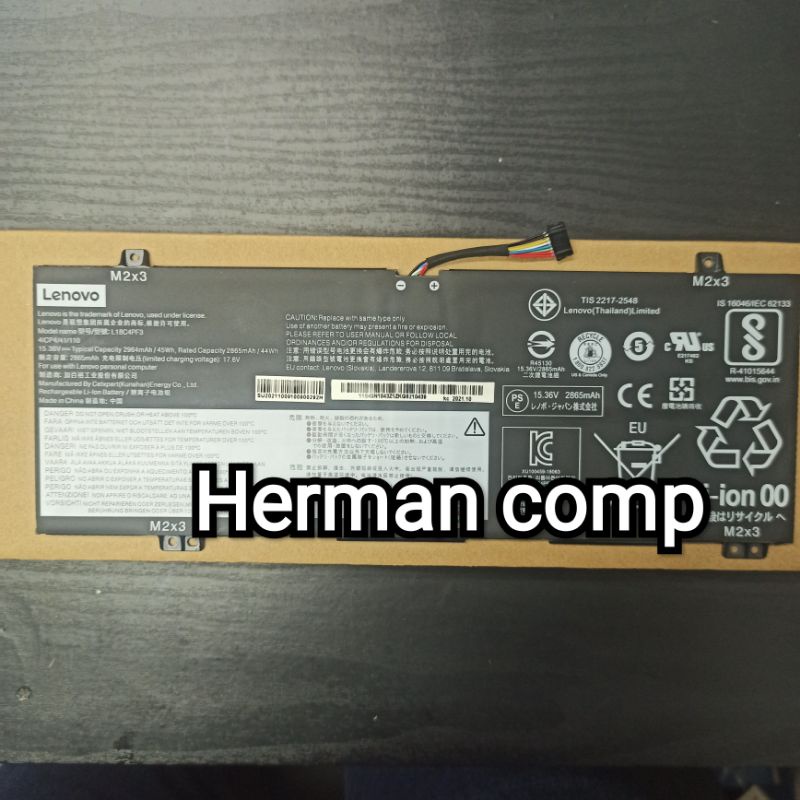 Original Baterai Lenovo IdeaPad C340 C340-14-IWL C340-14IML L18C4PF3 L18C4PF4