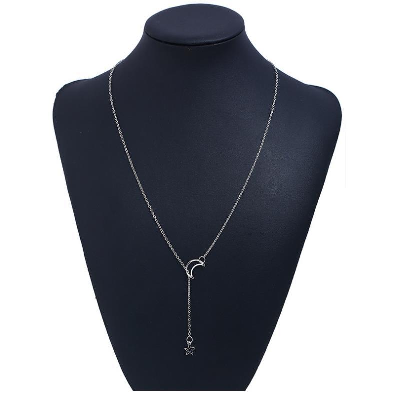 Moon Star Clavicle Chain Fashion Necklace Simple Pendant