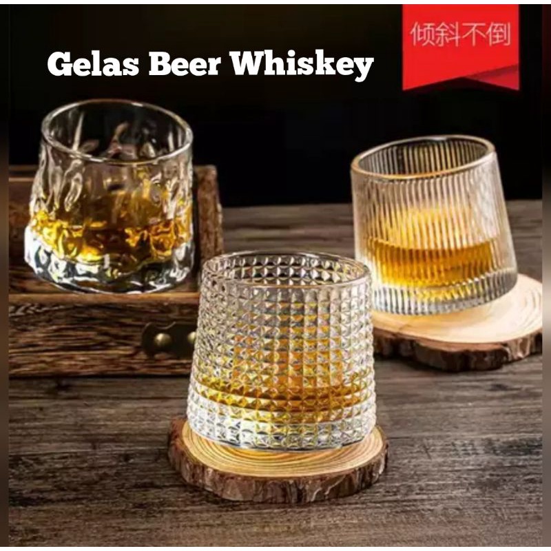 NEXXIO Gelas Kaca Whisky On The Rocks Cangkir Kaca Gelas Air Minum beer bir