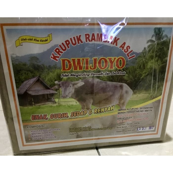 

KRUPUK RAMBAK ASLI DWIJOYO OLEHOLEH KHAS KOTA KENDAL