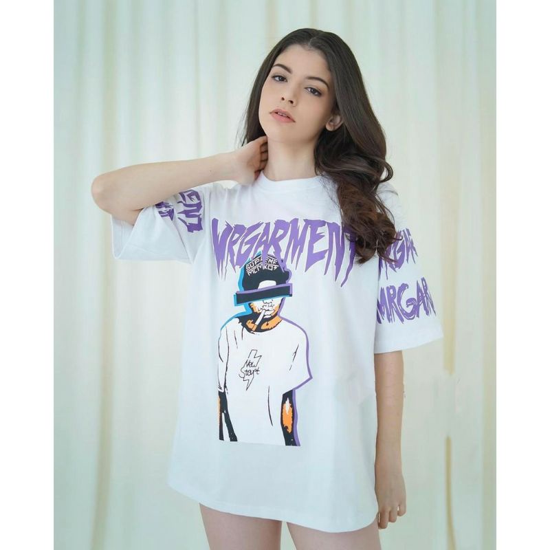 Arifirn Oversize Virgin - Kaos Oversize Wanita dan Pria (LD 106, P 65)