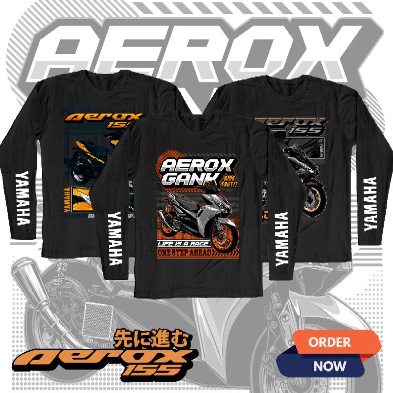 KAOS AEROX YAMAHA BAJU LENGAN PANJANG OTOMOTIF
