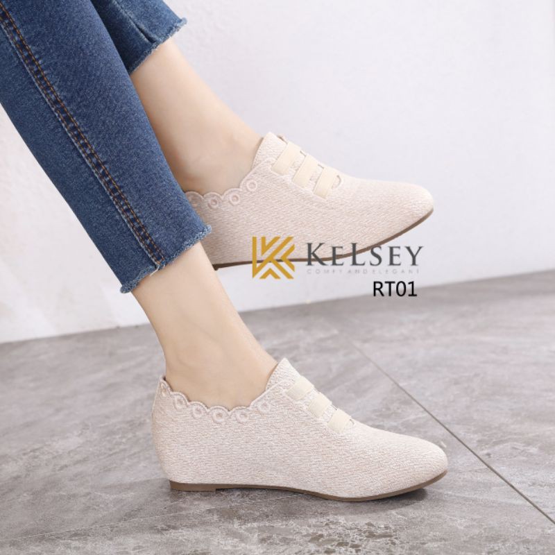 Kelsey Sepatu Wedges 4cm  Wanita RT01