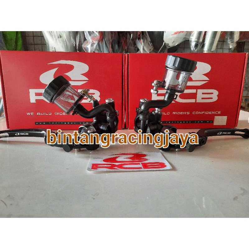 Master rem Sepasang RCB Radial S1 warna silver-hitam-Merah original RCb