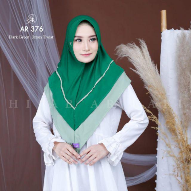 Hijab Ar Rafi AR 376 hijab instan new ar rival  original | INAYAHHIJAB-Darkgreen