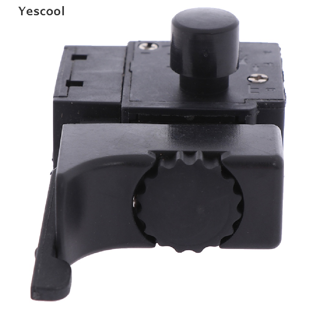 Yescool FA2-4 / 1BEK Saklar Tombol trigger Kontrol Kecepatan Bor Elektrik 6a 250v Warna Hitam