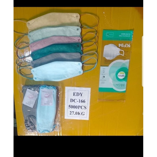 masker kf94 warna mix pastel isi 10pcs