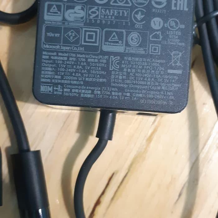 {aksesoris-tablet} Microsoft Surface 4 Pro 4 Charger Adaptor microsoft 15V 4A Original
