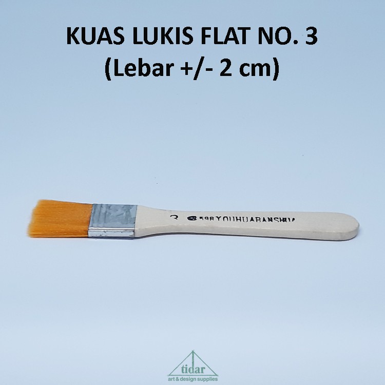 

Brush / Kuas SNTC 598 Gepeng / Datar / Flat No. 3