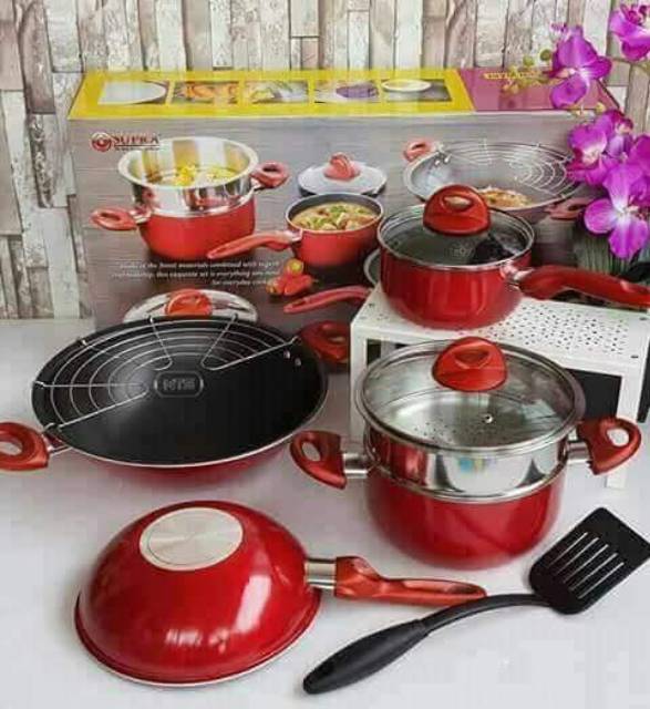 SUPRA rosemary TEFLON cookware 9 pcs