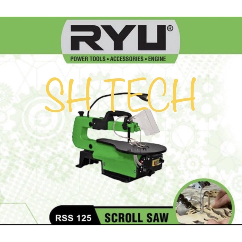 SCROLL SAW RYU RSS 125 RSS125 MESIN GERGAJI UKIR KAYU ACRYLIC