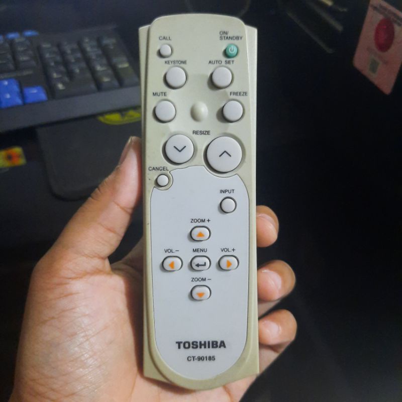 REMOTE REMOT PROYEKTOR PROJECTOR TOSHIBA CT-90185 ORIGINAL ASLI