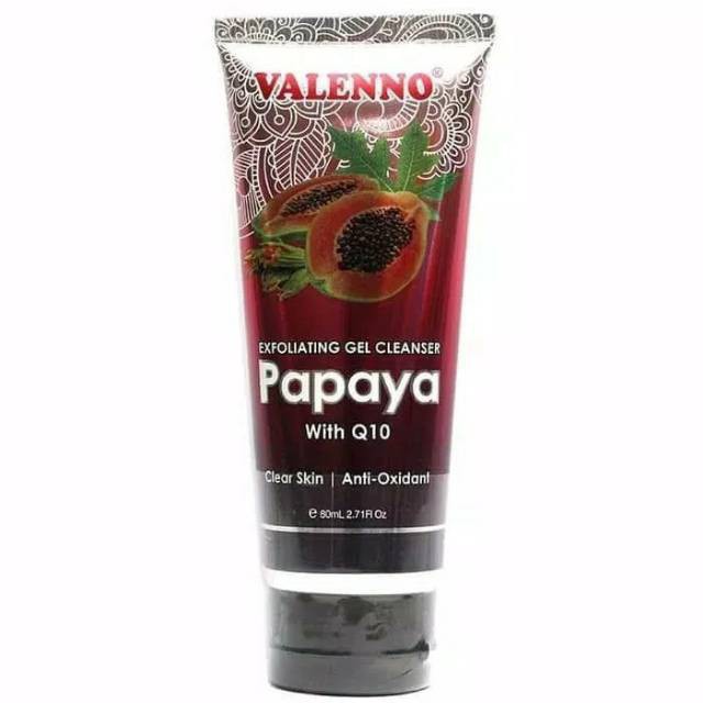 Valenno Exfoliating Gel Pepaya Q10 80gr