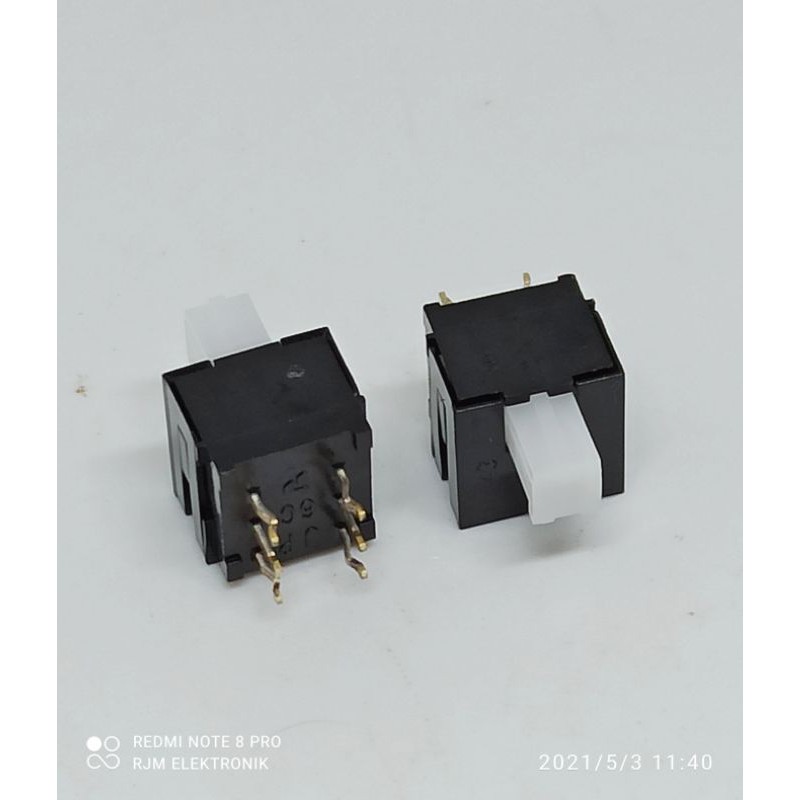 push button on of 6 pin