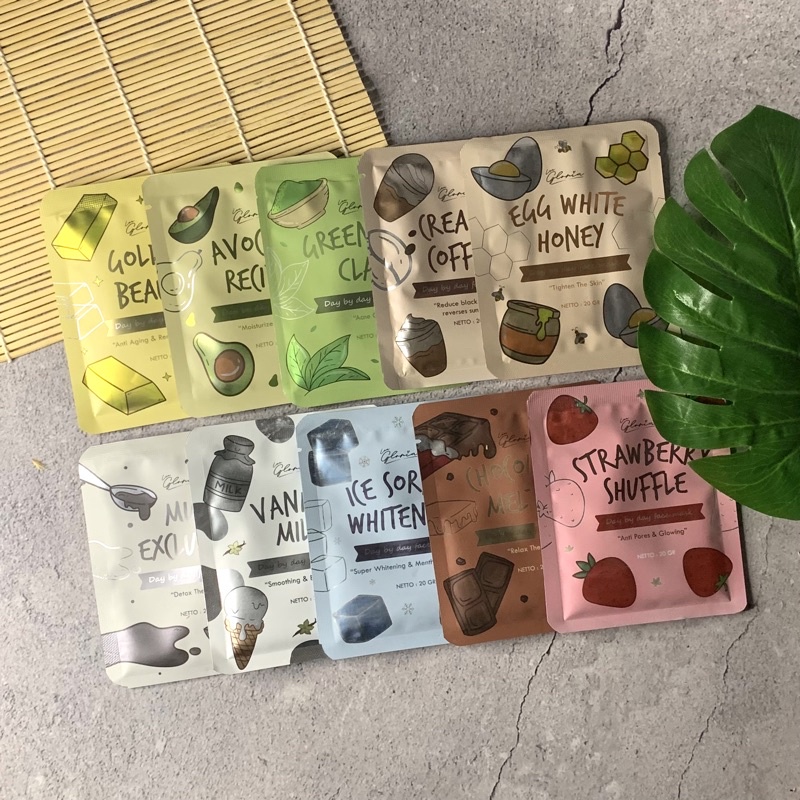 MASKER WASH OFF LEA GLORIA - MASKER ORGANIK - MASKER MURAH