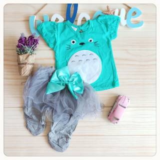  Totoro  setelan baju  kaos bayi  perempuan celana 