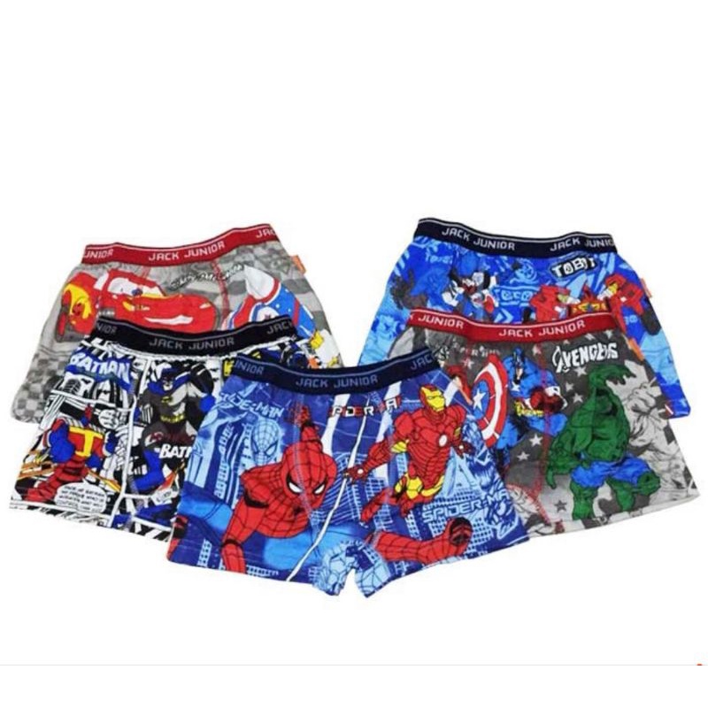 Boxer Jack Junior last stok sale motip random untuk cowo / CD celana dalam boxer anak laki laki