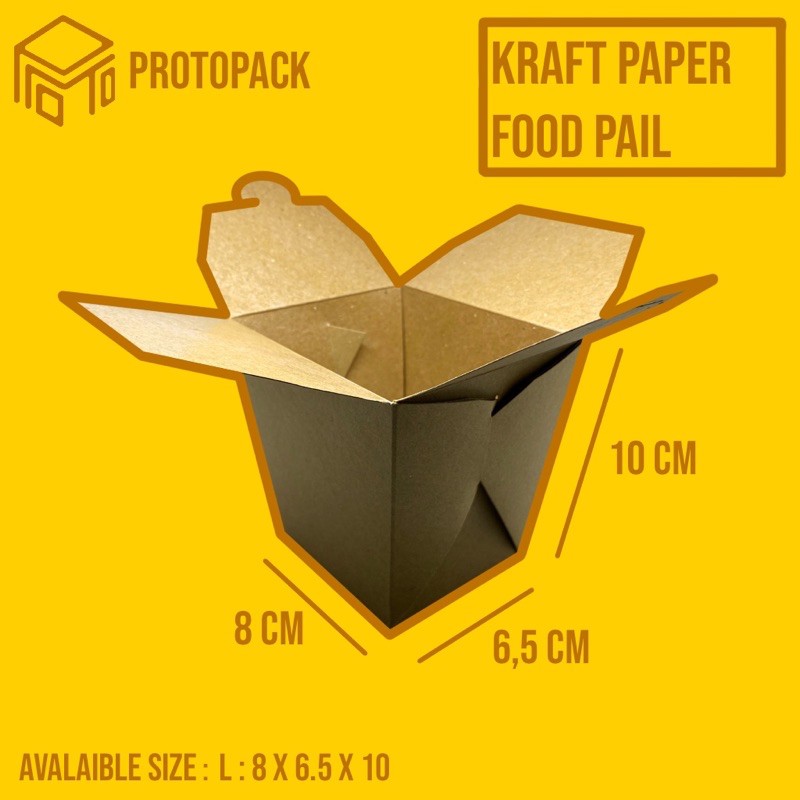 

Food pail L / paper rice box / packaging tempat makan