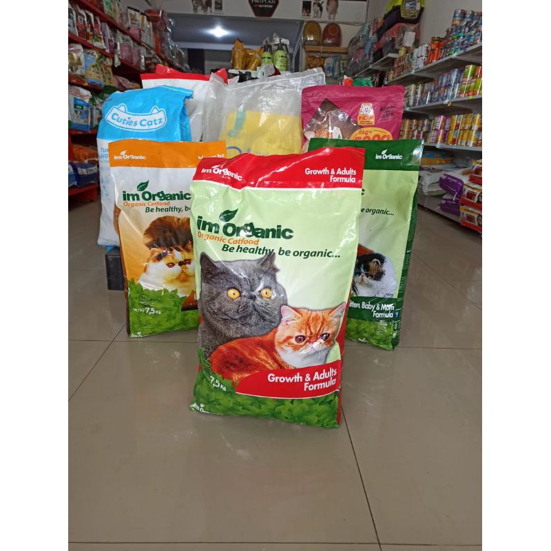 IM organic growth 7,5kg makanan kucing adult IM organik catfood (ekspedisi)